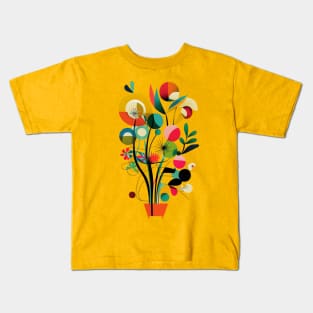 German Expressionist Flower Design for Gardeners Women Men Kids T-Shirt